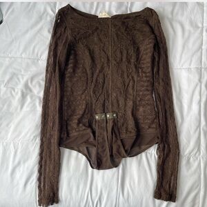 Promesa Chocolate Lace Bodysuit